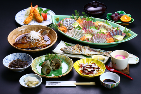 お刺身たっぷり 皿盛りコース