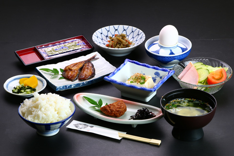 素朴で美味しい朝食