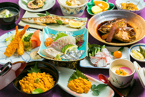 季節限定！天草生雲丹と海の幸を堪能するコース